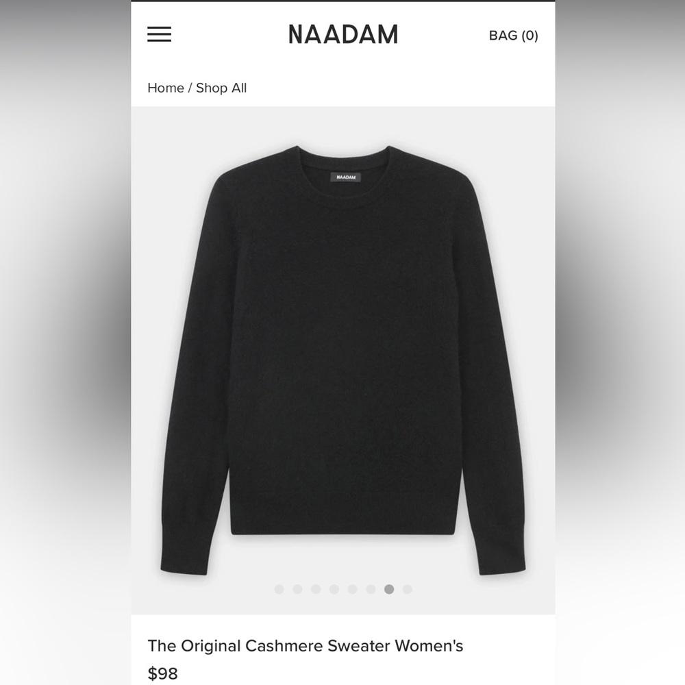 Brand new with tags NAADAM cashmere sweater